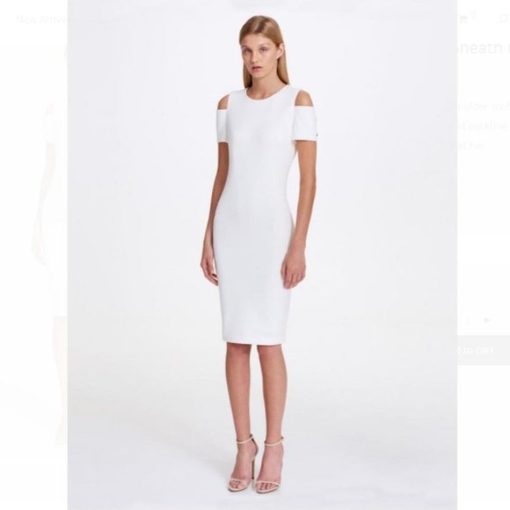 Calvin Klein Cold Shoulder Sheath Dress